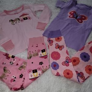 Gymboree Girls Pajamas Bundle set